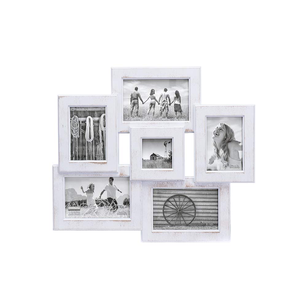 White 6 Option Malden International Designs Berkshire Beveled Wall