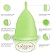 Blossom Menstrual Cup, Say No to Tampons | Get Blossom Cups for Menstrual Days| Period Cup, Reusable Menstrual Cup, Silicone Cup (Large Menstrual Cup, Green)