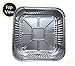 8x8 Foil Pans (55 Pack) - 8 Inch Square Aluminum Pans - Disposable Baking Pans for Heating, Prepping Food & Baking Cakes - Aluminum Baking Pans Disposable - 8 x 8 Baking Pan - Bottom: 6.5x6.5