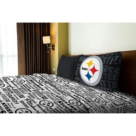 NFL Anthem Pittsburgh Steelers Bedding Sheet Set: Twin