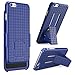 i-Blason Case Designed for iPhone 6 Plus, i-Blason® [Transformer] iPhone 6 Plus (5.5) Case Slim Holster **Kickstand** [Holster Combo] Textured Finish [Better Grip] - Slim Case (Blue)