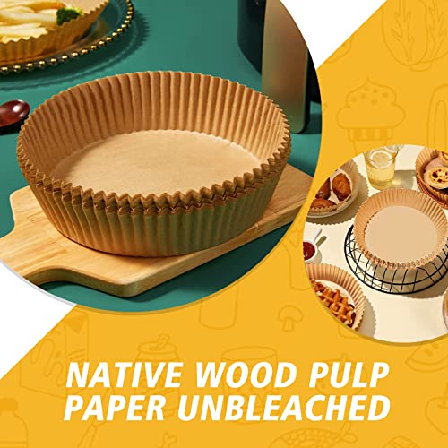 6.3inch Air Fryer Disposable Paper Liner,Parchment Paper for Air Fryer, Baking Paper for 24.9QT