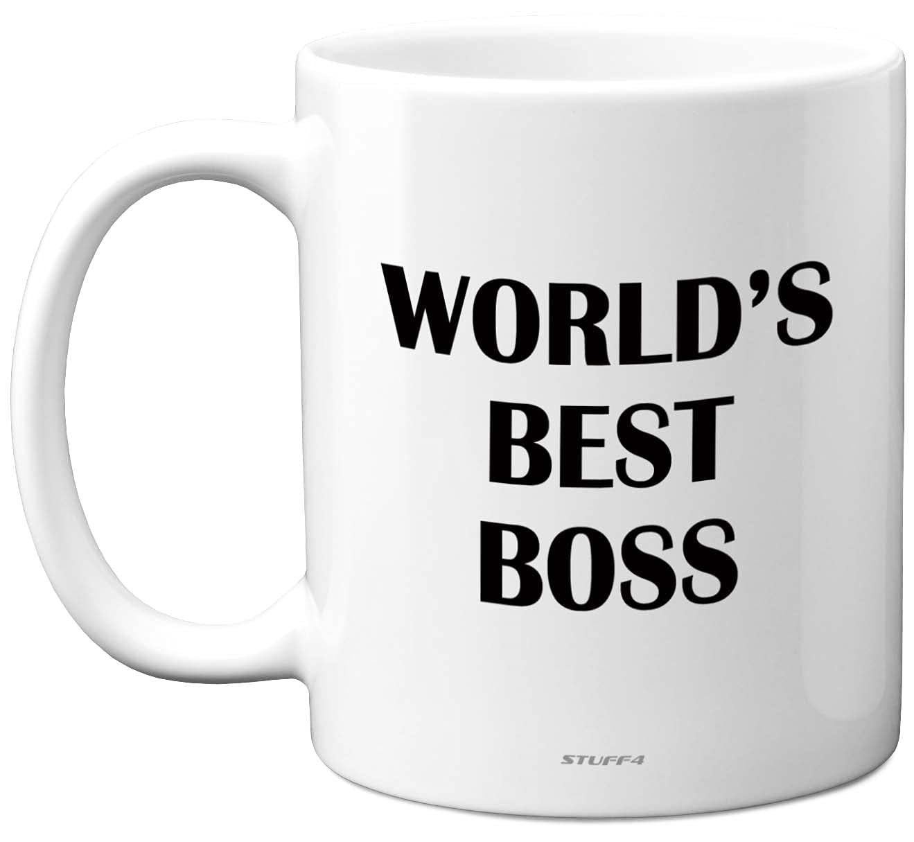 Stuff4 Worlds Best Boss Mug, Gifts for Your Boss, 11oz Ceramic Premium Mugs, Coffee, for Gift