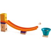 Hape Quadrilla Mega Skatepark Marble Run Attachment, 17 Pieces, Multicolor