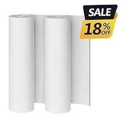 2-Pack White Eva Foam Sheets roll, Premium eva