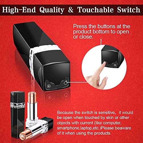 Facial Hair Removal for Women Painless Face Epilator Ladies Razor Waterproof & Portable Hair Trimmer Shaver with Touch Switch for Peach Fuzz, Chin,Cheek, Lips Facial Hair Remover for Women (Black)