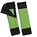 Oxgord 17pc Set Flat Cloth Mesh / Green & Black Auto Seat Covers Set - Airbag Compatible - Front Low Back Buckets - 50/50 or 60/40 Rear Split Bench - 5 Head Rests - Universal Fit for Car, Truck, Suv, or Van - FREE Steering Wheel Cover