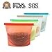 Early Buy Reusable Silicone Food Preservation Bag Airtight Seal Food Storage Container FREEZE HEAT MICROWAVE STEAM STORE 2-Way Closure (Vented or Leak-Proof)