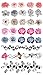 Supperb® Mix Flower Temporary Tattoos / 6-pack multi-colored
