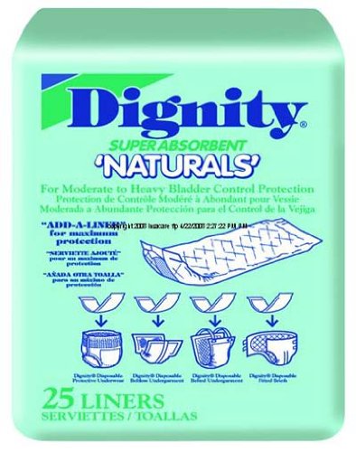 MCK69553100 - Incontinence Liner Dignity 12 Inch Length Moderate Absorbency Polymer Unisex Disposable