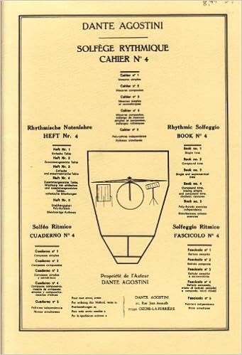 Amazon Fr Solfege Rythmique Cahier 4 Dante Agostini Livres