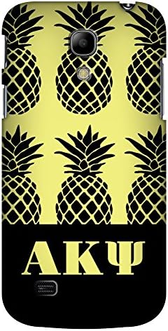 Alpha Kappa Psi (AKPsi) Pineapple Pattern Yellow Samsung Galaxy S4 Mobile Phone Case with Glossy Finish