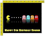 Pacman Personalized Edible Frosting Image 1/4 sheet