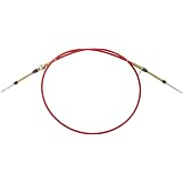 B&amp;M 80605 5' Long Performance Shifter Cable , Red
