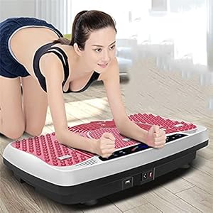 Vibration-Exercise-Machine-Vibration-Plate-3-Program-Modes-99-Levels-2-Resistance-Bandsremote-Control-Vibrating-Home-Power-Plate-Fitness-Trainer-For-Weight-LColorPink-vibration-plate-powerful Vibration Exercise Machine, Vibration Plate, 3 Program Modes, 99 Levels, 2 Resistance Bands,remote Control, Vibrating Home Power Plate Fitness Trainer For Weight L(Color:Pink vibration plate powerful)