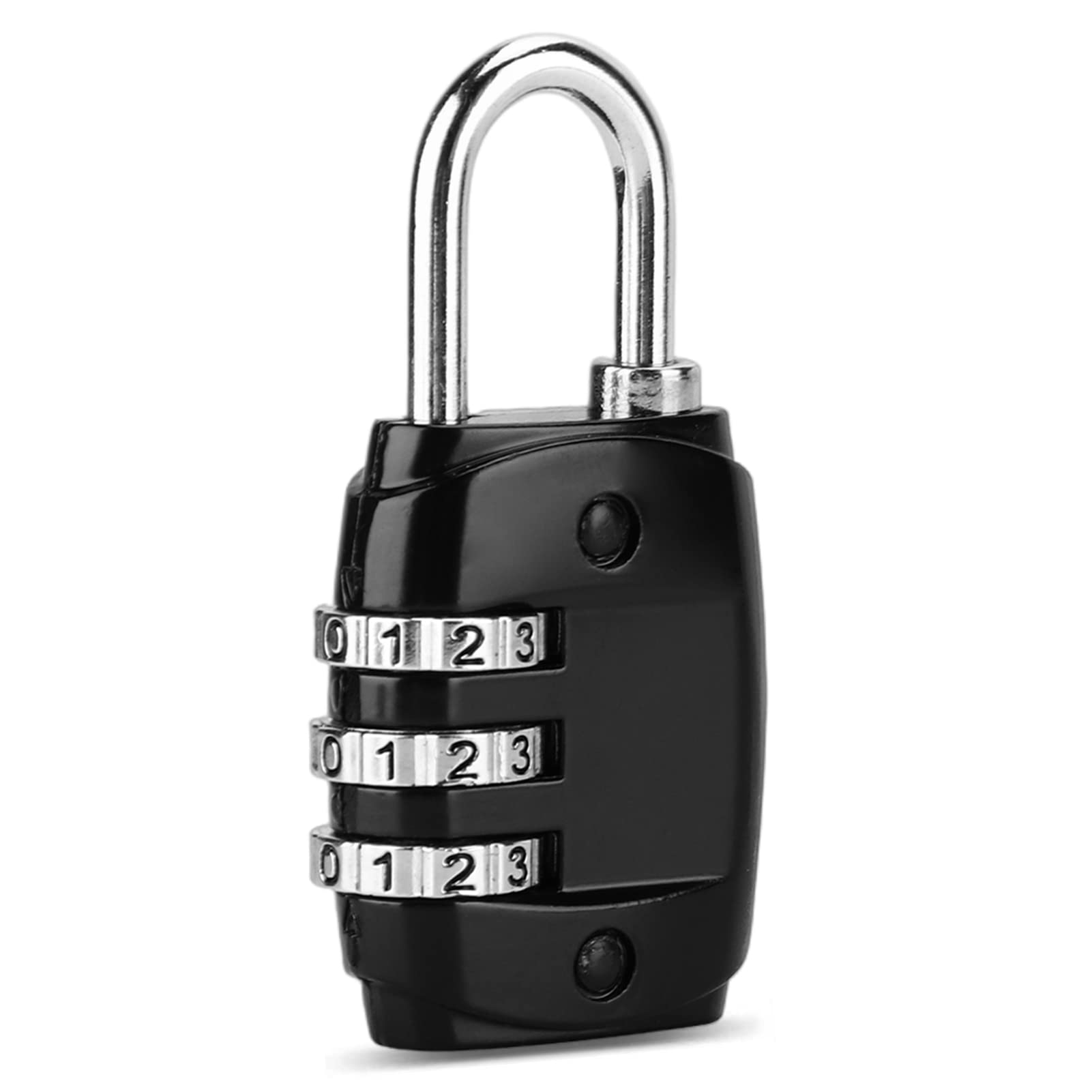 Combination Padlock, Digit Combination Password Lock Padlock for Travel Luggage Suitcase Locker Drawer School Gym Locker, Security Locker Padlock, Black
