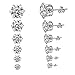 YAN & LEI Hypoallergenic Surgical Stainless Steel Round Clear Cubic Zirconia Ear Stud Earrings for Women 6 Pairs Set in 3,4,5,6,7,8 mm
