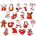 GiveU Christmas Ornaments Pendant,18 Pack Gingerbread/Snowman/Angel/Santa Claus Clay Characters, Hanging Ornaments for Christmas Tree Decor, Holiday, Season and Party Decoration Celebrations