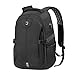 Sosoon Laptop Backpack, Business Bags with USB Charging Port Anti-Theft Water Resistant Polyester School Bookbag for College Travel Backpack for 15.6-Inch Laptop and Notebook, Black Model 2