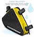 Aduro Sport Bicycle Bike Storage Bag Triangle Saddle Frame Pouch for Cycling (Yellow)