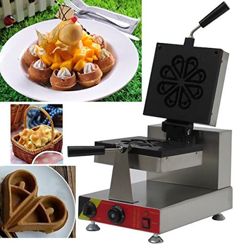 Flower shape rotate electric waffle maker machine custom plate NP-899