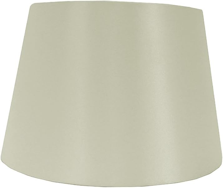 14 Inches Satin Drum Ceiling Table Lamp Shade - Ivory