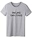 BLACKOO Teen Girl Funny T Shirts Women Cute Tops Junior Graphic Tee Grey XX-Large