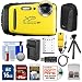 Fujifilm FinePix XP130 Shock & Waterproof Wi-Fi Digital Camera (Yellow) with 64GB Card + Battery +Charger + Cases + Tripod + Float Strap + Kit