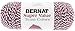 Bernat Super Value Yarn - 4 Medium Worsted Gauge 100% Acrylic - 5oz - Red Navy White - Machine Wash & Dry