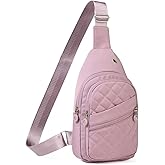 AOSTIHOT Crossbody Small Sling Backpack Sling Bag for Women, Chest Bag Daypack Crossbody for Travel Sport Running Hiking Purple