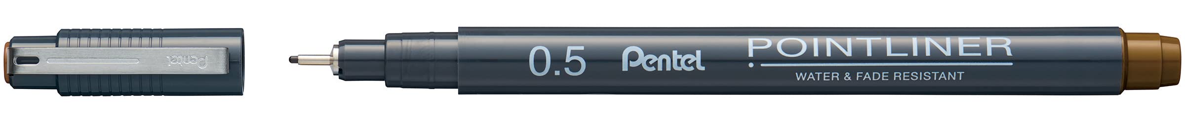 Pentel Pointliner 0.5mm Sepia - Pack of 12