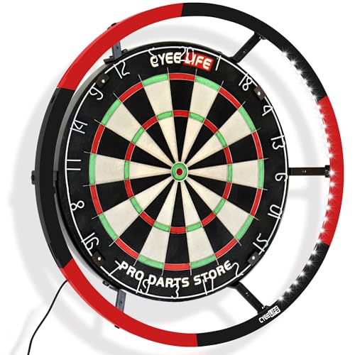 CyeeLife Dartleuchte mit 2 Farben Für Stahl-Dartscheibe,360 Grad Dartboard Lighting