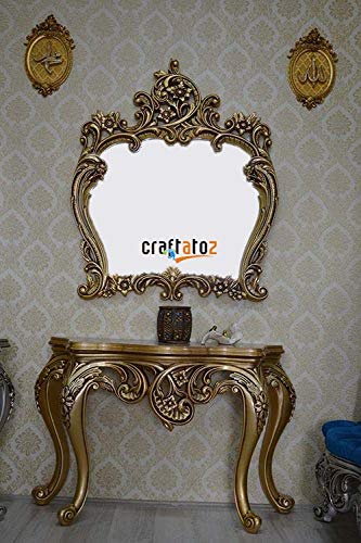 Craftatoz Teak Wood Console Sofa Table Entryway Table Traditional