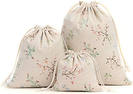RoomDiary Drawstring Bags Home/Travel Organize Charger Headset Cable-Flowers