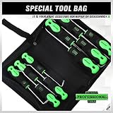 SWANLAKE 10Pcs Hook and Pick Set CR-V Steel Shafts Storage Pouch view 7