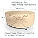 Budge P5A22SF1 All Seasons Round Patio Table Cover Lightweight, UV-Resistant, Medium, Tan