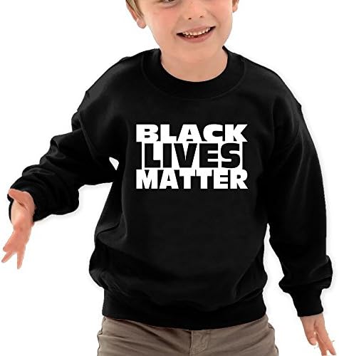 Guxin Black Lives Matter Child Round Collar Pullover Hoodie Toddler/Kids Long Sleeve Sweatshirts