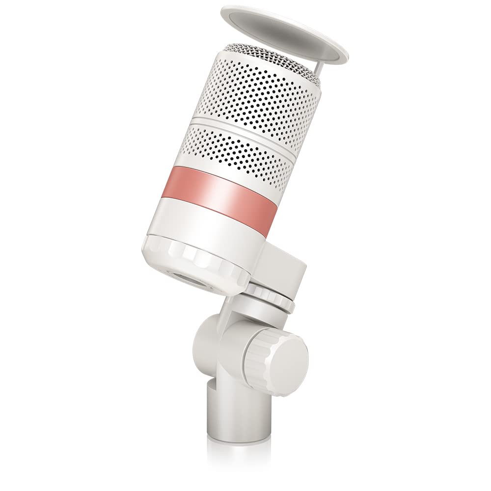 TC Helicon GoXLR MIC-WH Dynamic Broadcast Microphone with Integrated Pop Filter | Professional Dynamic XLR Microphone | White
