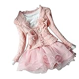 Weixinbuy Kids Girls 2 Piece Cute Cat TuTu Dress