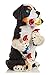 Purple Tree Line Dog Garden Gnome Massacre Statue Figurine Resin 9.7 inches Cute Eating Funny Yard Art Fairy Outdoor Indoor Decor