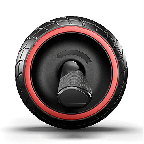 Staron  Abdominal Bomb Type Rubber Abdominal Muscle Roller Silent Giant Wheel - Exercise Wheel for Home Gym - Fitness Equipment & Accessories (Black) - Thumbnail 2