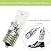 2X E17 Ultraviolet Light Bulb UV Ozone Sterilizing Lamp 10V/3W Replacement for Shoe Sanitizer