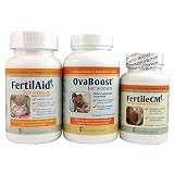 FertilAid for Women, OvaBoost, & FertileCM Combo (1 Month Supply) by Fairhaven Health