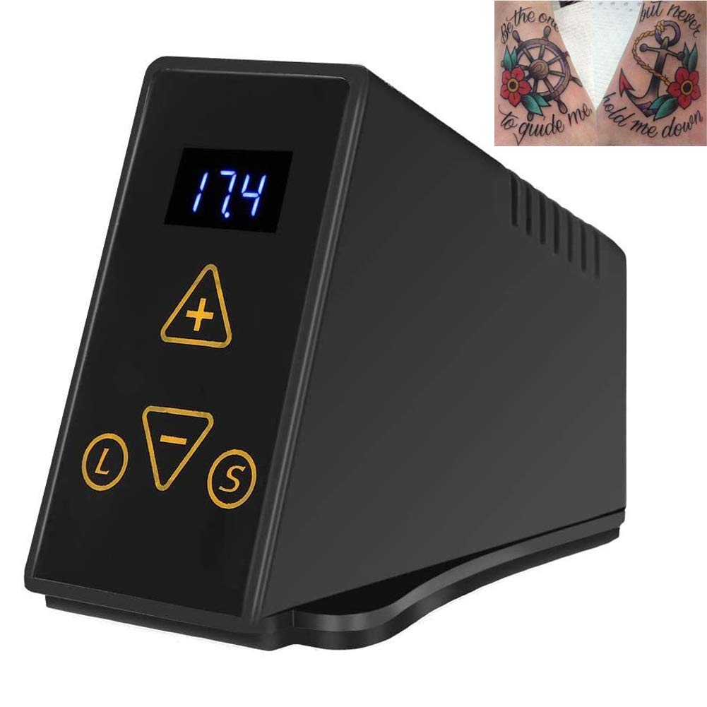 LCD Mini Tattoo Machine Power Digital Tattoo Power Supply Supply Tattoo Machine for Tattoo Artists Rotary Tattoo Pen Permanent Makeup Equipment