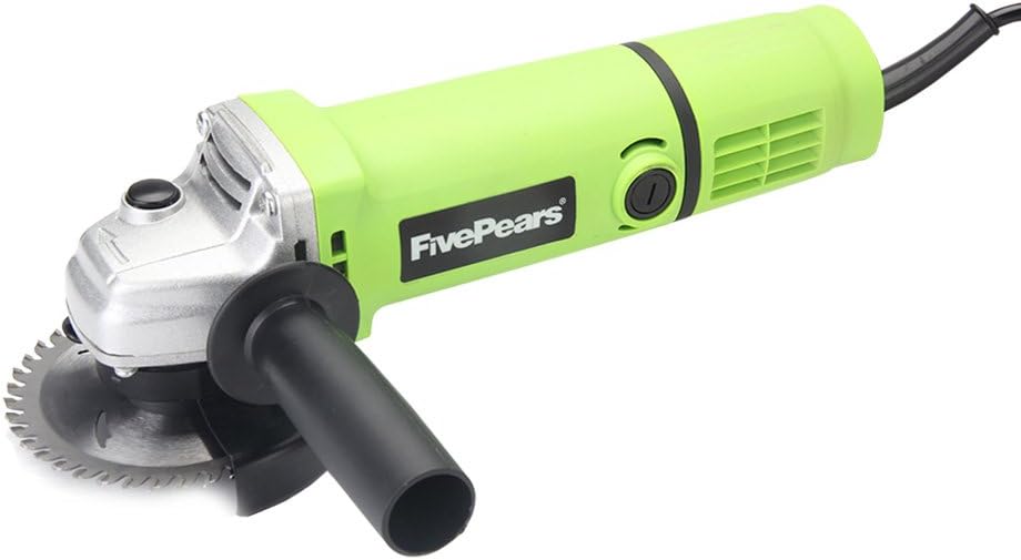 FivePears 220V 750W 4 inch Angle Grinder Electric Power Tool Polisher Angular Grinder with 100mm Disc Pad
