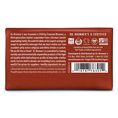 Dr. Bronner's PureCastile Bar Soap (Eucalyptus, 5 ounce, 2Pack
