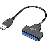 SATA to USB Cable, USB 3.0 to SATA III Hard Driver Adapter Compatible for 2.5" HDD and SSD