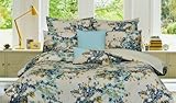 Tribeca Living Casablanca 5-Piece Cotton Floral Duvet Cover Set, Queen
