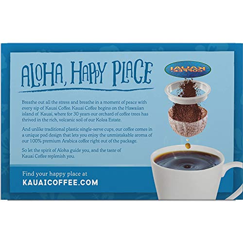 Kauai Coffee SingleServe Pods, Garden Isle Medium Roast Arabica