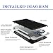 11000mAh Portable Charger Power Bank with built in cable External Battery Charger Ultra Slim Design with 2 USB Ports for iPhone7 Plus 6s 6 Plus iPad Samsung Galaxy and More